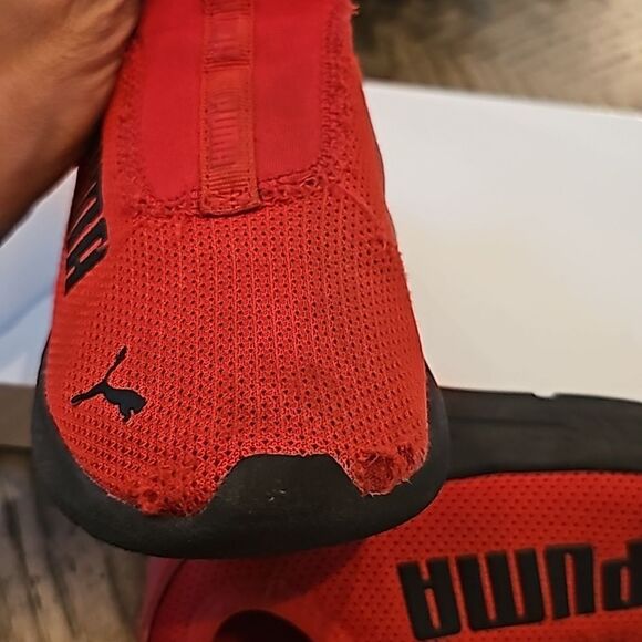 Red Puma slip on sneakers size 12 - Picture 8 of 10